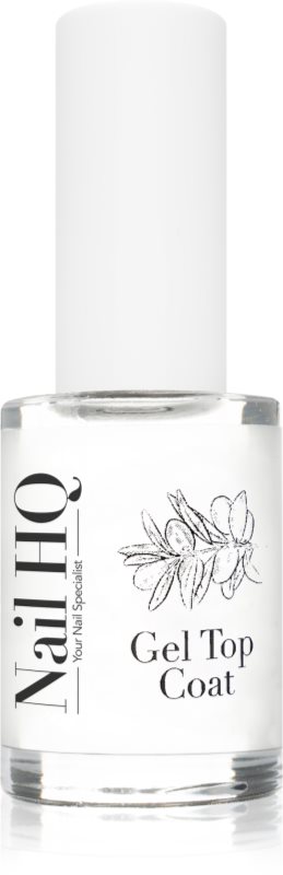 Nail HQ Gel Top Coat lac de unghii/parte sus fără utilizarea lămpii UV/LED 10 ml