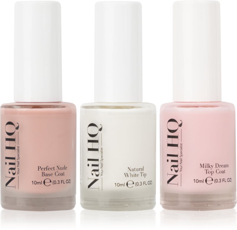 Nail HQ French Manicure Trio Set lac de unghii pentru manichiura frantuzeasca