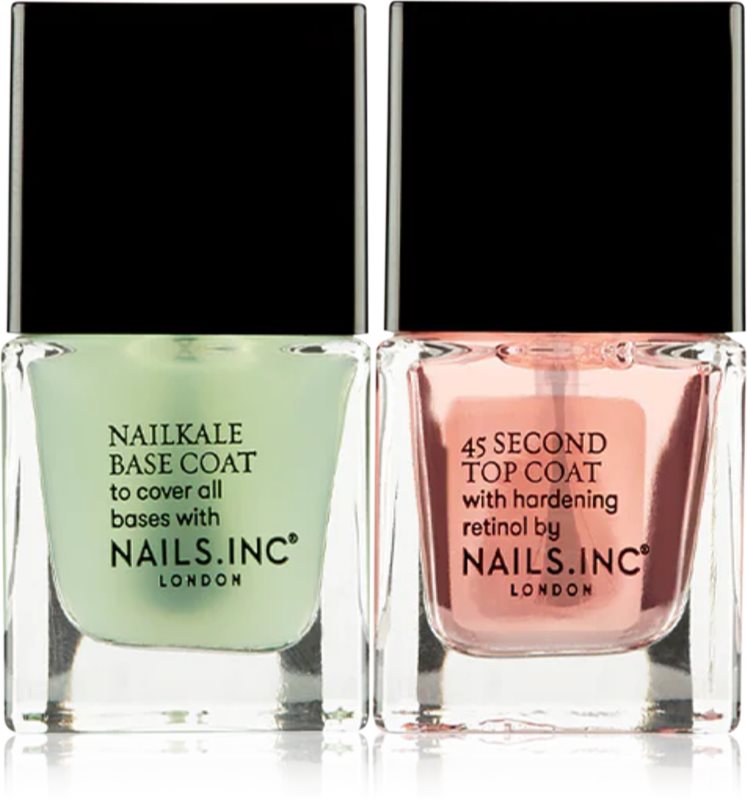 Nails Inc. Treatment Number Ones lac de unghii de baza si superioara mini