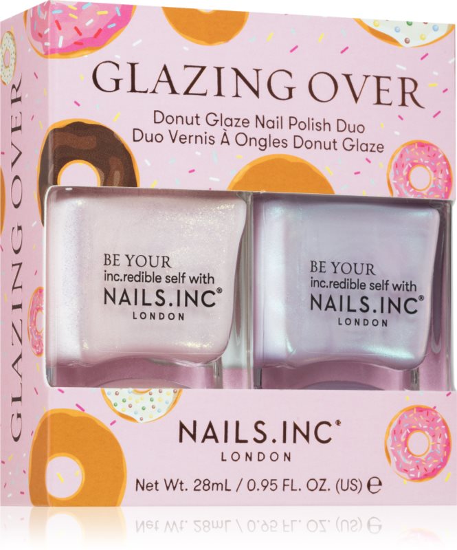 Nails Inc. Glazing Over Donut Glaze set de lacuri de unghii