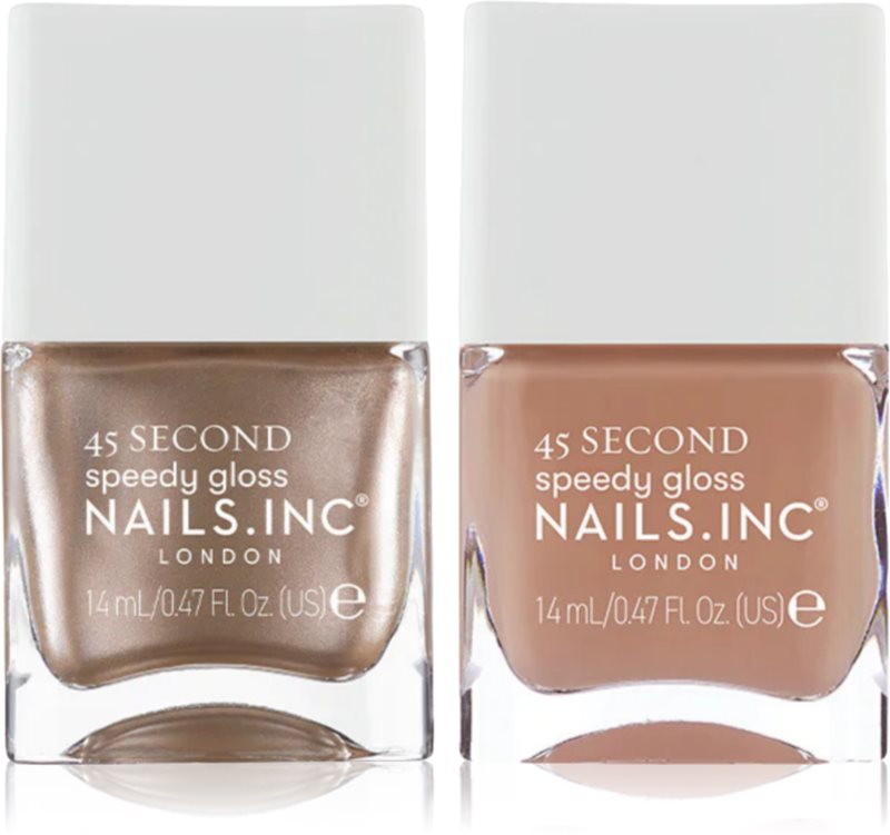 Nails Inc. 45 Second Mocha Mousse set de lacuri de unghii