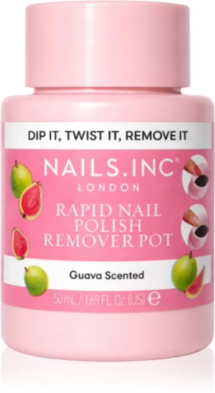 Nails Inc. Rapid Nail Polish Remover Pot Guava Scented dizolvant pentru oja 50 ml