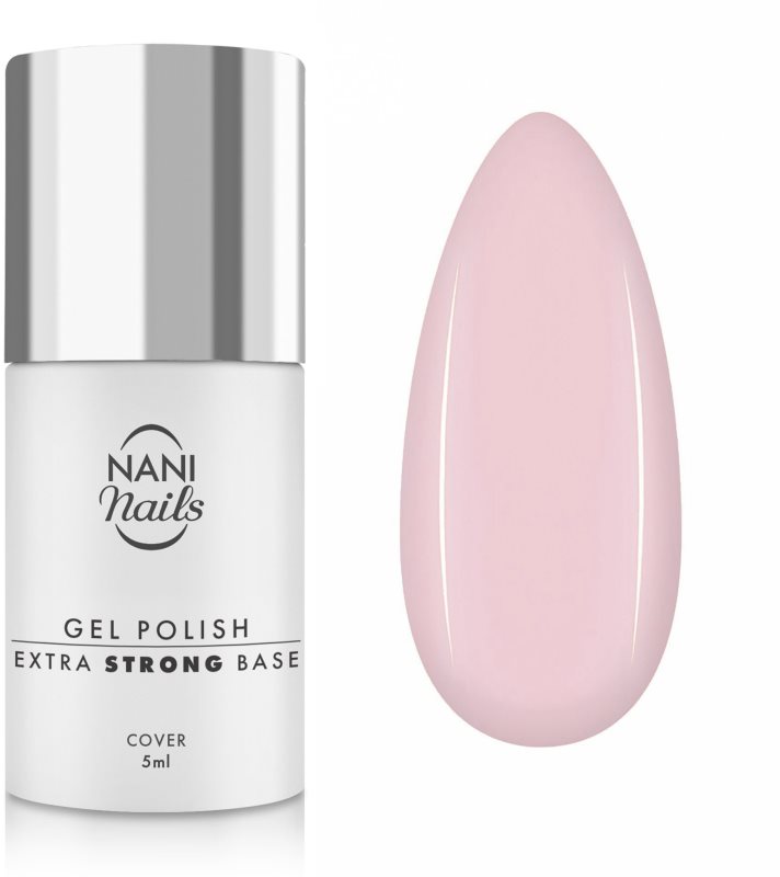 NaniNails Milky Pink lac intaritor de baza pentru unghii 5 ml