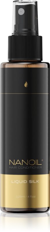 Nanoil Liquid Silk balsam fără clătire, cu efect de netezire pentru păr 125 ml