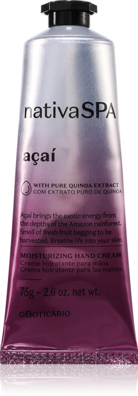 oBoticário Nativa SPA Acai crema de maini hidratanta 75 g