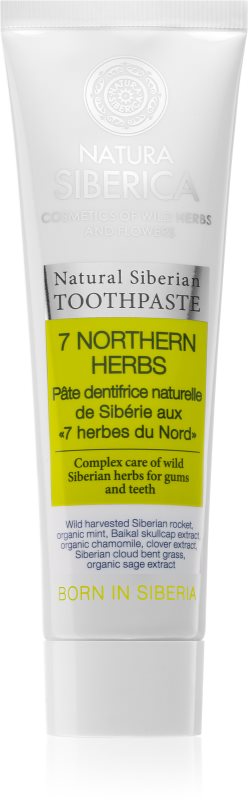 Natura Siberica Natural Siberian 7 Northern Herbs pastă de dinți impotriva sangerarii gingiilor 100 g