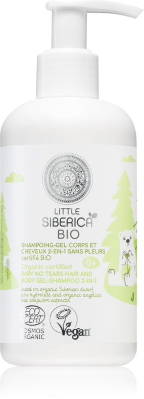 Natura Siberica Little Siberica BIO gel de duș pentru corp și păr pentru nou-nascuti si copii 250 ml
