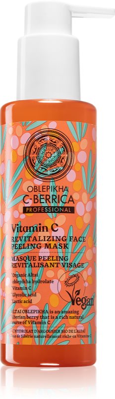 Natura Siberica Oblepikha C-Berrica masca revitalizanta cu efect exfoliant 145 ml