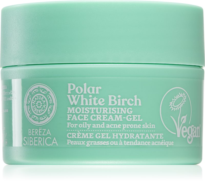 Natura Siberica Polar White Birch crema gel pentru hidratare. pentru ten gras si problematic 50 ml