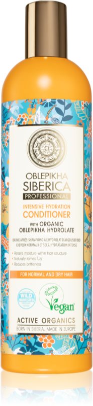 Natura Siberica Oblepikha (Sea-Buckthorn) balsam hidratant pentru par normal spre uscat 400 ml