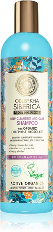 Natura Siberica Oblepikha (Sea-Buckthorn) curatarea profunda a scalpului pentru par normal spre gras 400 ml