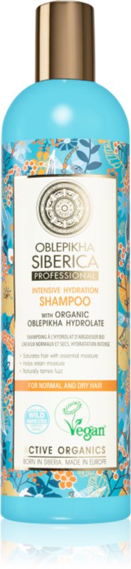 Natura Siberica Oblepikha (Sea-Buckthorn) sampon hidratant pentru par normal spre uscat 400 ml