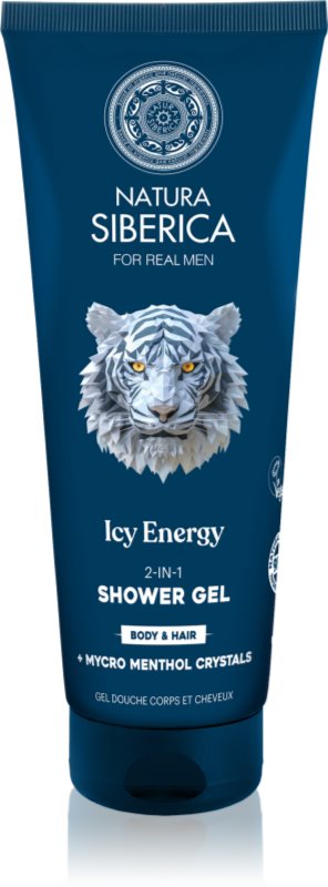 Natura Siberica Arctic Wild Icy Energy 2 in 1 gel de dus si sampon pentru bărbați 200 ml