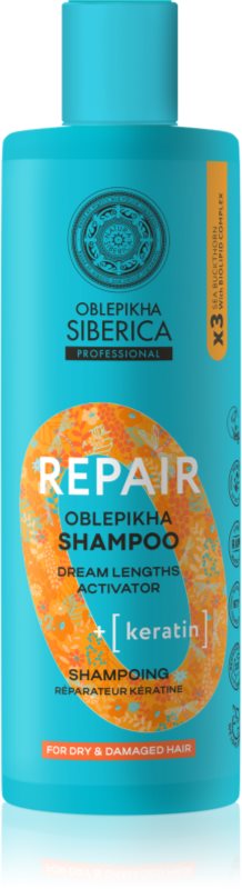 Natura Siberica Oblepikha Siberica Repair sampon pentru regenerare pentru păr uscat și fragil 400 ml