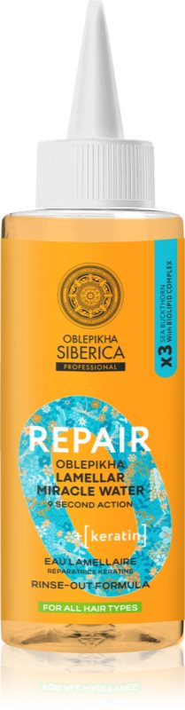 Natura Siberica Oblepikha Siberica Repair apa cu particule micele pentru intarire si stralucire 200 ml