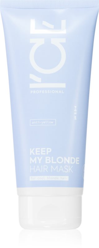 Natura Siberica ICE Professional Keep My Blonde masca pentru regenerare pentru păr în nuanțe reci de blond, decolorat sau șuvițat 200 ml