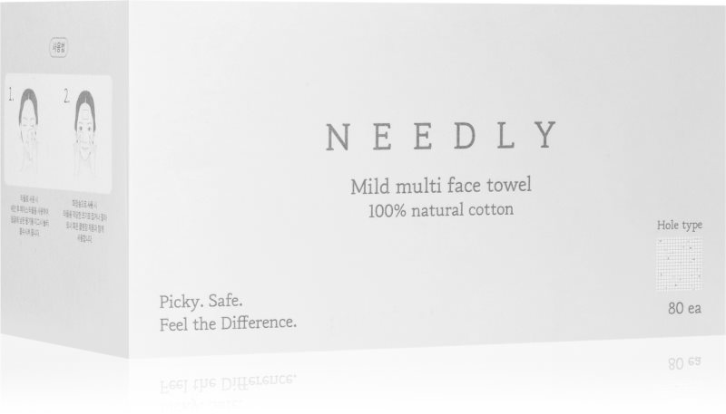 NEEDLY Mild Cleansing Multi Face Towel prosop de unică folosință 80 buc