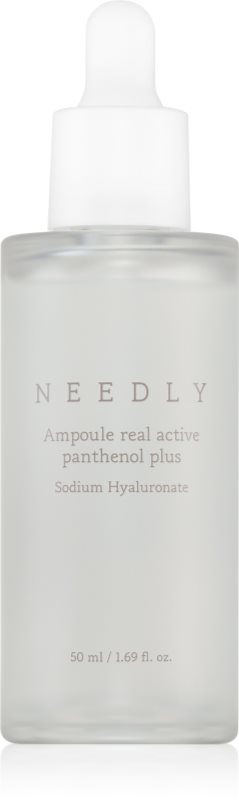 NEEDLY Real Active Panthenol Ampoule ser regenerant si iluminator pentru toate tipurile de ten, inclusiv piele sensibila 50 ml