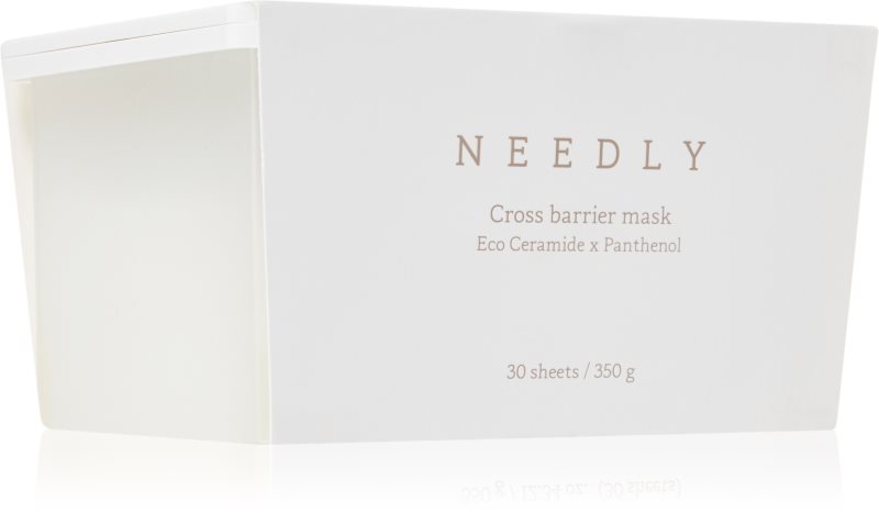 NEEDLY Crossbarier Mask mască textilă hidratantă pentru fortificarea barierei cutanate pachet mare 30 buc
