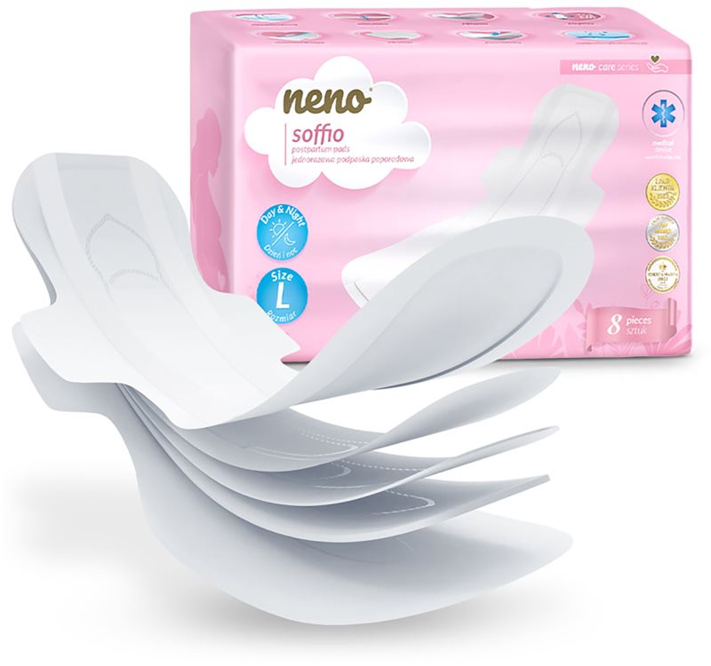 NENO Soffio absorbante postnatale cu aripioare 8 buc