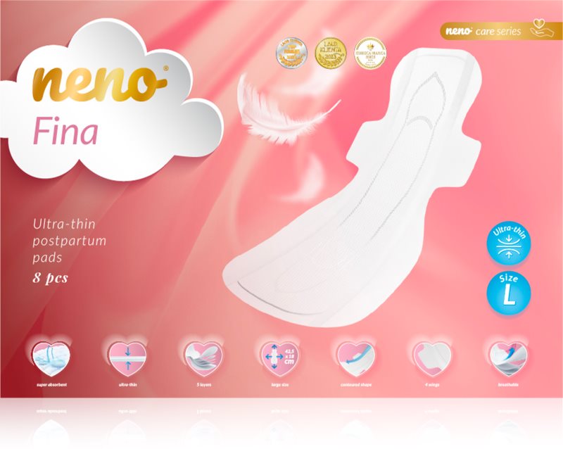 NENO Fina absorbante postnatale marimea L Ultra-thin 8 buc