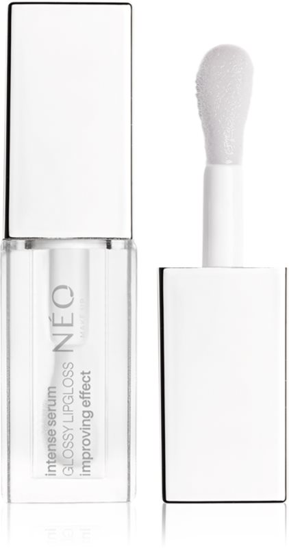 NEO MAKE UP Intense Serum Glossy Lipgloss luciu de buze de ingrijire culoare 01 Transparent 5 ml