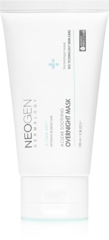 Neogen Dermalogy A-Clear Soothing Overnight Mask masca -efect calmant pentru ten acneic 100 ml