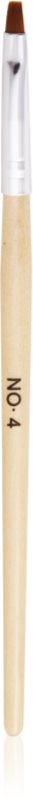 NEONAIL Wooden Brush perie pentru aplicarea produselor cu textură de gel tip No. 4 1 buc