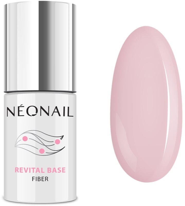 NEONAIL Revital Base Fiber gel de bază pentru modelarea unghiilor culoare Creamy Splash 7,2 ml
