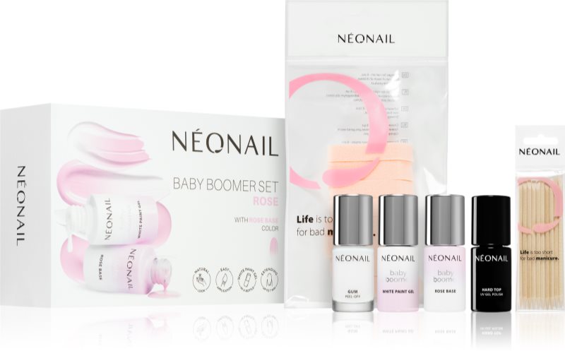 NEONAIL Baby Boomer Set Rose set pentru manichiură perfectă culoare Rose 1 buc