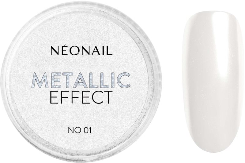NEONAIL Effect Metallic pudra cu particule stralucitoare pentru unghii culoare 01 1 g