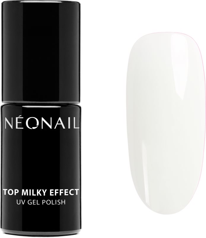 NEONAIL Top Milky Effect lac gel de unghii pentru acoperirea superioară culoare Creamy 7.2 ml