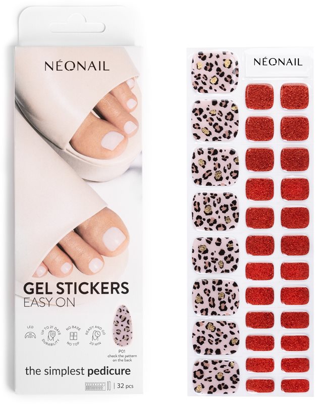 NEONAIL Easy On Gel Stickers folii autocolante pentru unghii cu utilizarea lămpii UV/LED