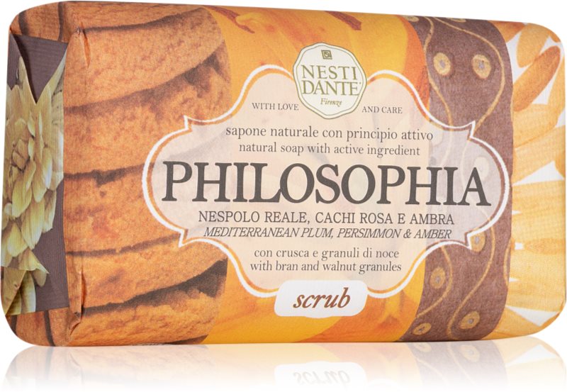 Nesti Dante Philosophia Scrub with Bran & Walnut Granules săpun natural 250 g