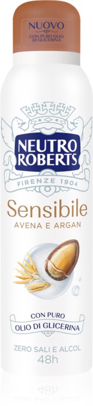 Neutro Roberts Avena e Argan deodorant spray cu o eficienta de 48 h
