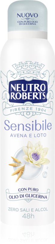 Neutro Roberts Avena e Loto deodorant spray cu o eficienta de 48 h 150 ml