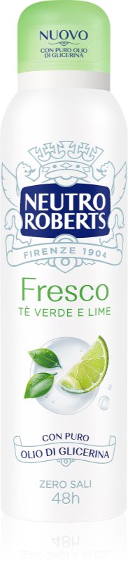 Neutro Roberts Tè Verde e Lime deodorant spray cu o eficienta de 48 h