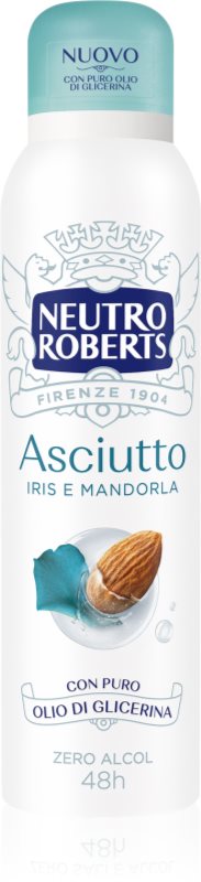 Neutro Roberts Iris e Mandorla deodorant spray cu o eficienta de 48 h 150 ml
