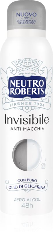 Neutro Roberts Invisible Anti Macchie deodorant spray revigorant cu o eficienta de 48 h 150 ml