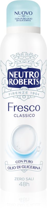 Neutro Roberts Classico deodorant spray revigorant cu o eficienta de 48 h
