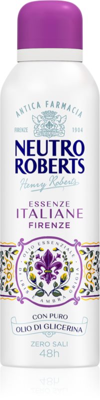 Neutro Roberts Italiane Firenze deodorant spray cu o eficienta de 48 h 200 ml