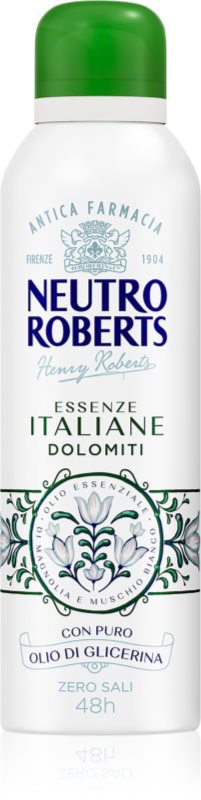 Neutro Roberts Italiane Dolomiti deodorant spray cu o eficienta de 48 h 200 ml