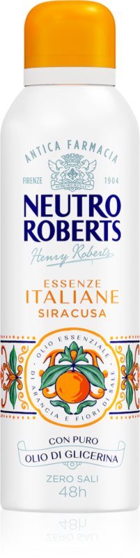 Neutro Roberts Italiane Siracusa deodorant spray cu o eficienta de 48 h 200 ml