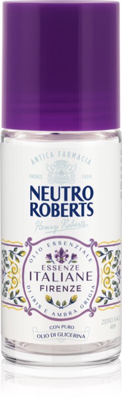 Neutro Roberts Italiane Firenze Deodorant roll-on cu o eficienta de 48 h 50 ml
