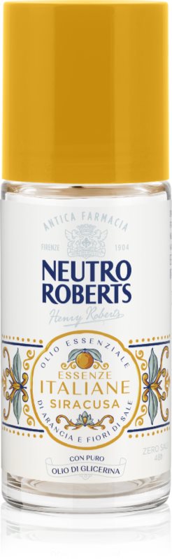 Neutro Roberts Italiane Siracusa Deodorant roll-on cu o eficienta de 48 h 50 ml