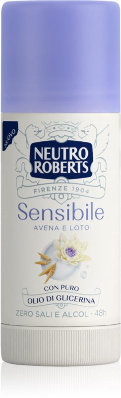 Neutro Roberts Avena e Loto deodorant fără conținut săruri de aluminiu pentru piele sensibila 40 ml