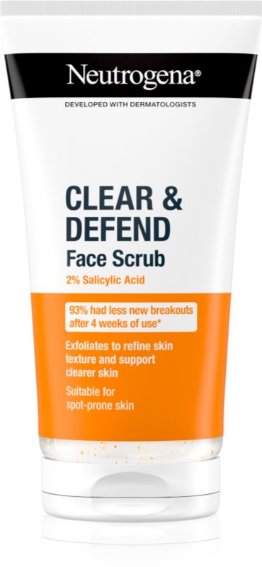 Neutrogena Clear & Defend peeling cu acid salicilic 150 ml