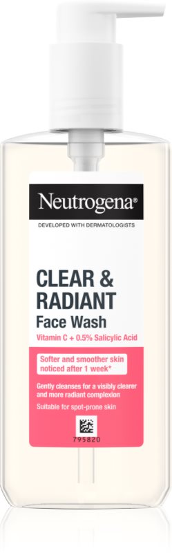 Neutrogena Clear & Radiant gel de curățare 200 ml