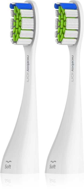 Niceboy ION Sonic PRO UV toothbrush capete de schimb fin White 2 buc