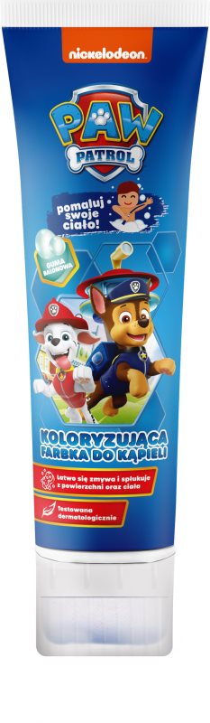 Nickelodeon Paw Patrol Coloring Bath Paint spuma de baie pentru copii